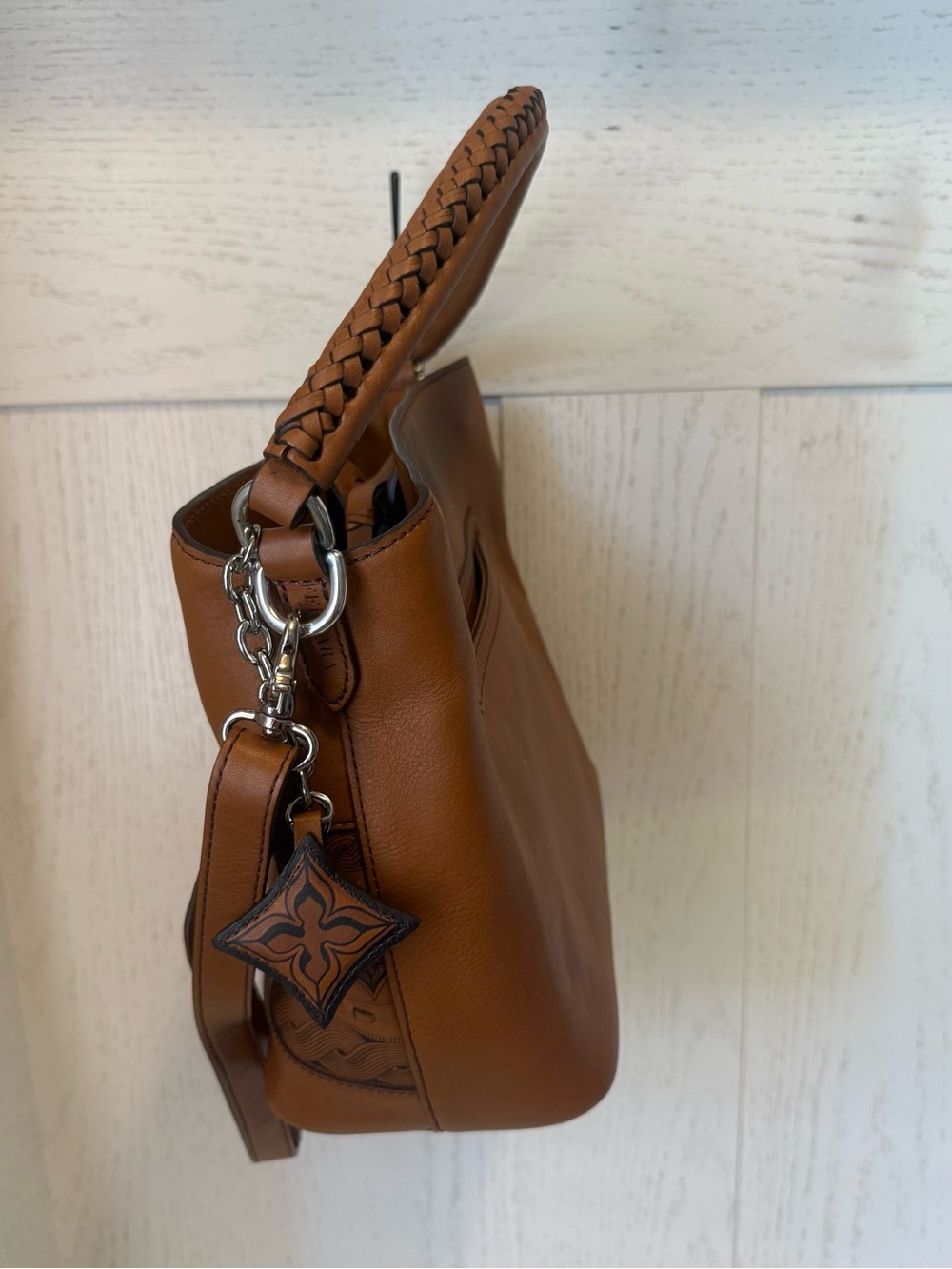 Brighton Ferreira Lorenza Valera bucket bag rich sienna leather silver hardware - Picture 5 of 16